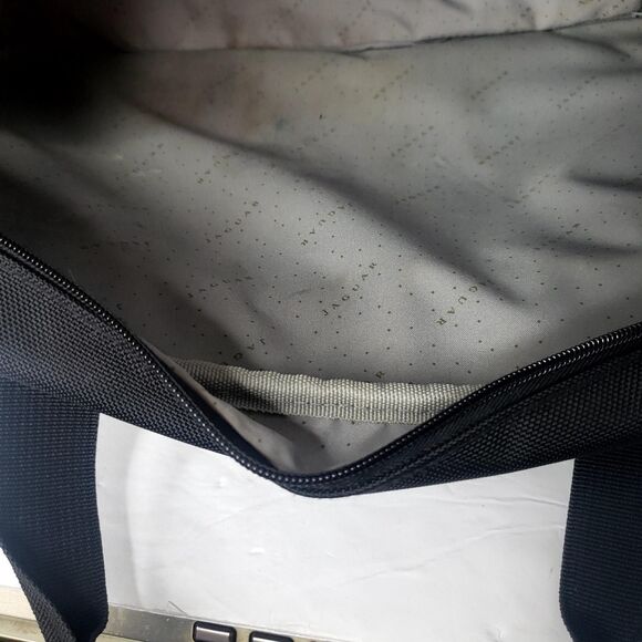 Jaguar Laptop Bag Briefcase Black Nylon Organizer Padded Compartment Zip Handles - Picture 5 of 11